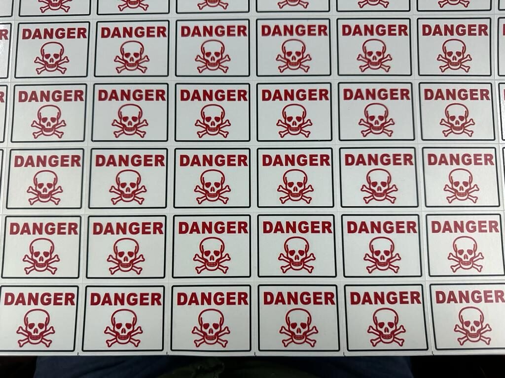 DANGER STICKER