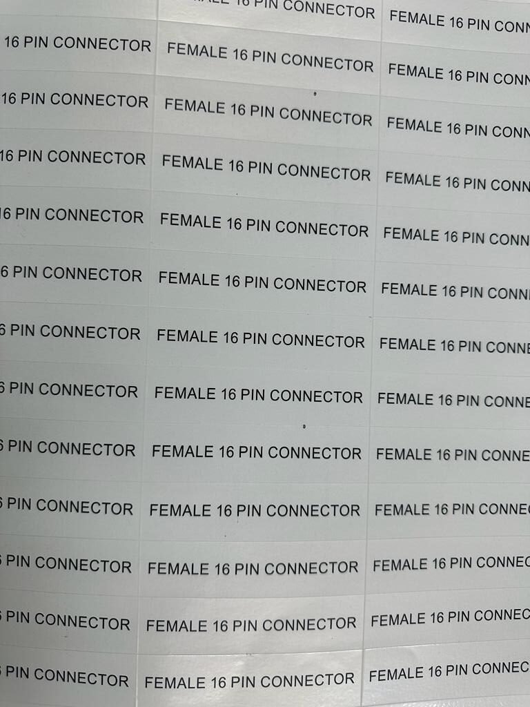 14 PIN 16 PIN STICKER